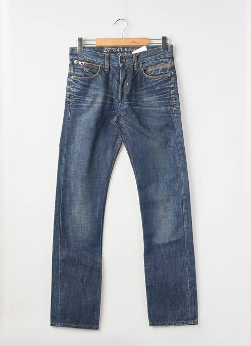 Blugi cu croială dreaptă închidere cu nasturi pe față mărime normală albastru BP homme