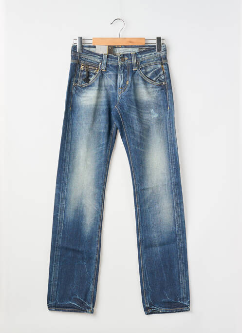 Blugi cu croială dreaptă închidere cu fermoar sub clapetă cu nasturi mărime normală albastru MELTIN'POT homme