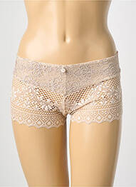 Shorty bi-materie roz EMPREINTE femme