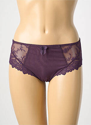 Shorty țesătură satinată violet EMPREINTE femeie