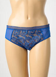 Chilot bi-materie albastru EMPREINTE femme