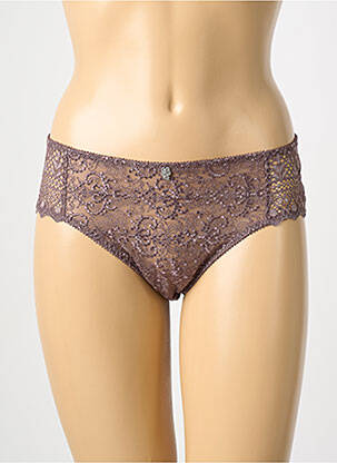 Shorty țesătură satinată violet EMPREINTE femeie