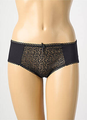 Shorty efect material satinat negru EMPREINTE femeie