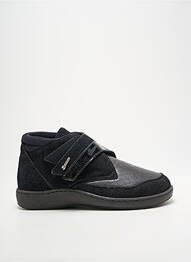 Botine/ghete țesătură satinată toc plat până la 3 cm negru HERGOS femme