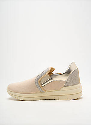 Slip-on-uri țesătură satinată toc plat până la 3 cm bej SABATINI femeie