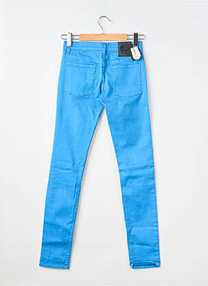 Pantalon slim țesătură poplin mărime normală albastru CHEAP MONDAY femeie