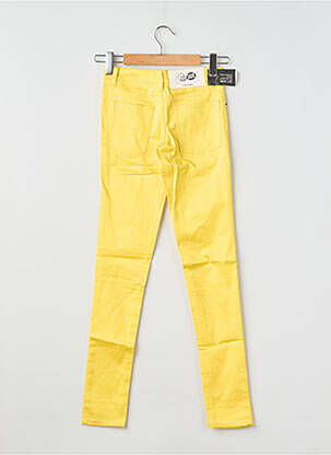 Pantalon slim țesătură poplin mărime normală galben CHEAP MONDAY femeie