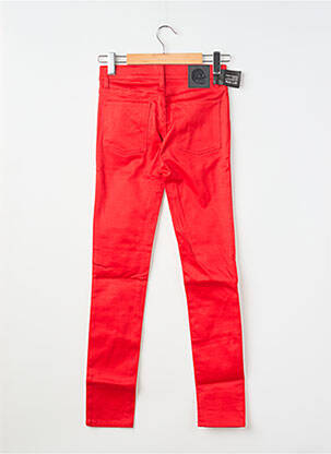 Pantalon slim țesătură poplin mărime normală roșu CHEAP MONDAY femeie