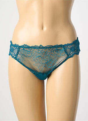 Chilot broderie dantelă de calais albastru LISE CHARMEL femme