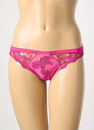 Tanga broderie roz LISE CHARMEL femme