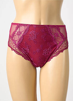 Chilot cu talie înaltă broderie violet LISE CHARMEL femeie