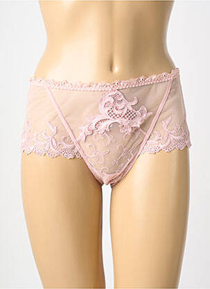 Chilot cu talie înaltă bi-materie roz LISE CHARMEL femme