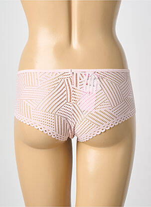 Shorty efect material satinat roz ANTIGEL femeie