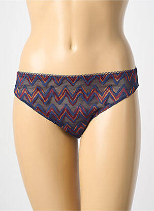 Chilot efect material satinat albastru ANTIGEL femme