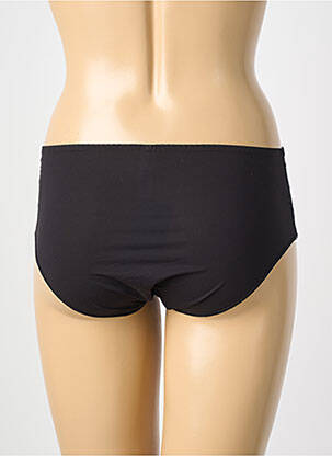 Shorty efect material satinat negru MAISON LEJABY femeie