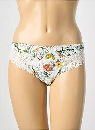 Chilot țesătură satinată alb ANTIGEL femme