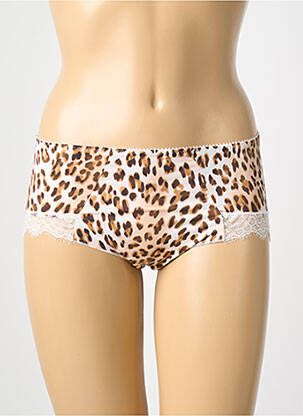 Shorty țesătură satinată bej ANTIGEL femme