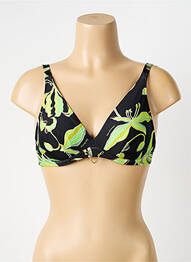 Sutien de costum de baie elasticitate sutien cupe întregi cu decolteu înalt negru LISE CHARMEL femme