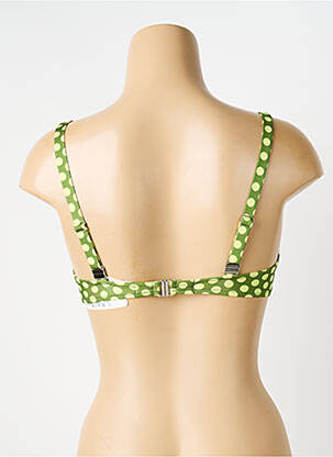 Sutien de costum de baie elasticitate sutien cupe întregi cu decolteu înalt verde ANTIGEL femeie