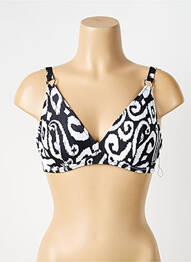 Sutien de costum de baie elasticitate sutien cupe întregi cu decolteu înalt negru ANTIGEL femme