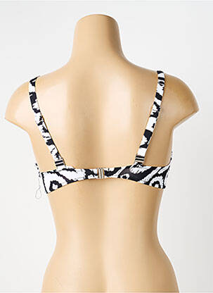 Sutien de costum de baie elasticitate sutien cupe întregi cu decolteu înalt negru ANTIGEL femeie