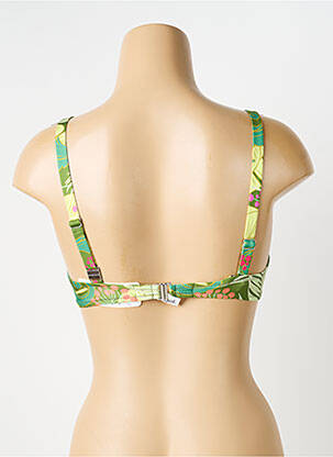 Sutien de costum de baie elasticitate sutien cupe întregi cu decolteu înalt verde ANTIGEL femeie