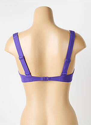 Sutien de costum de baie elasticitate sutien cupe întregi cu decolteu înalt violet EMPREINTE femeie