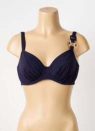 Sutien de costum de baie elasticitate sutien cupe întregi cu decolteu înalt albastru PRIMADONNA femme