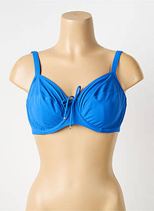 Sutien de costum de baie elasticitate sutien cupe întregi cu decolteu înalt albastru PRIMADONNA femeie