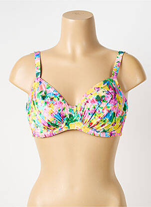 Sutien de costum de baie elasticitate sutien cupe întregi cu decolteu înalt roz PRIMADONNA femeie