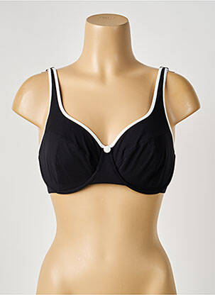 Sutien de costum de baie elasticitate sutien cupe întregi cu decolteu înalt negru EMPREINTE femeie