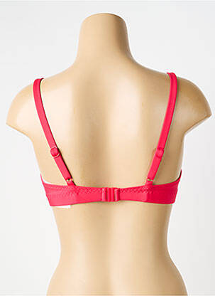 Sutien de costum de baie bretele elastice reglabile sutien balconet cu decolteu înalt roz SIMONE PERELE femeie