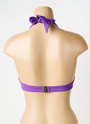Sutien de costum de baie elasticitate sutien cupe întregi cu decolteu înalt violet AUBADE femeie