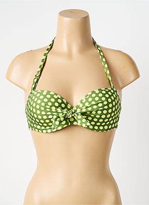 Sutien de costum de baie elasticitate top sutien modelat verde ANTIGEL femeie