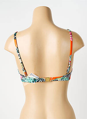 Sutien de costum de baie bretele elastice reglabile sutien balconet cu decolteu înalt portocalie LISE CHARMEL femeie