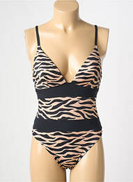Costum de baie dintr-o singură piesă imprimeu fantezie bej ANDRES SARDA femme