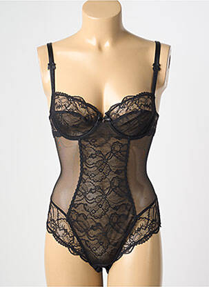Body de lenjerie închidere cu agrafă negru LISE CHARMEL femme