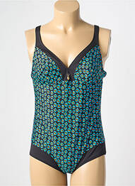 Costum de baie dintr-o singură piesă imprimeu fantezie albastru ANTIGEL femme