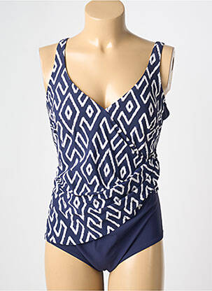 Costum de baie dintr-o singură piesă albastru ANITA femme