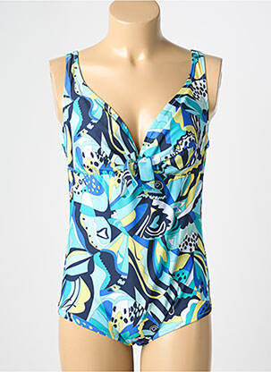 Costum de baie dintr-o singură piesă imprimeu fantezie albastru ANTIGEL femme