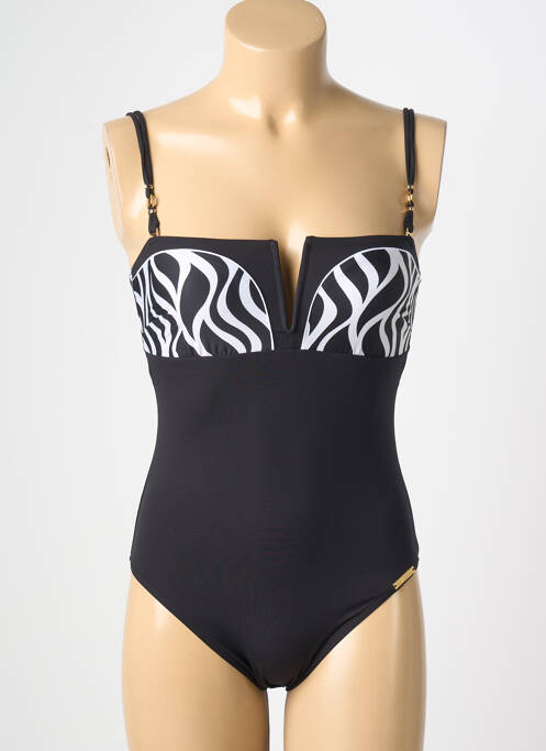 Costum de baie dintr-o singură piesă bretele elastice negru LISE CHARMEL femme