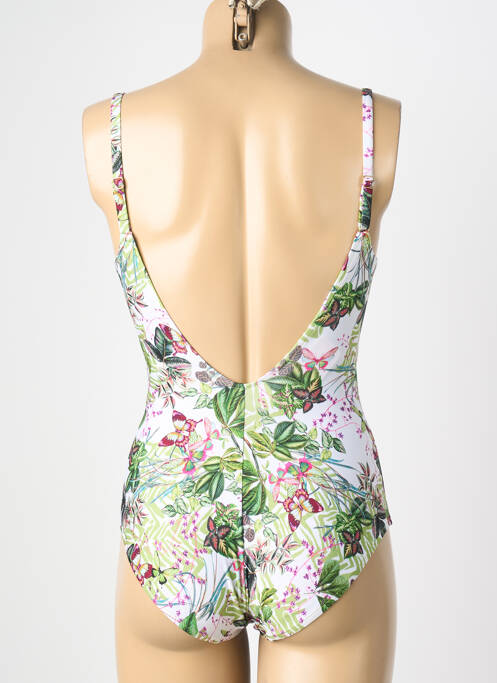 Costum de baie dintr-o singură piesă bretele elastice reglabile verde LISE CHARMEL femme