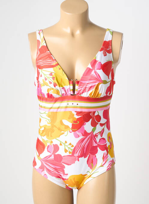 Costum de baie dintr-o singură piesă imprimeu fantezie roșu LISE CHARMEL femme