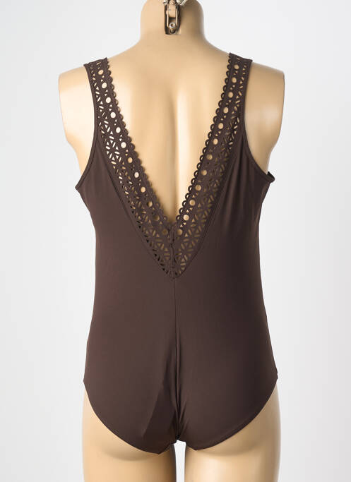 Costum de baie dintr-o singură piesă maro LISE CHARMEL femme
