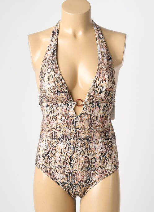 Costum de baie dintr-o singură piesă maro AUBADE femme