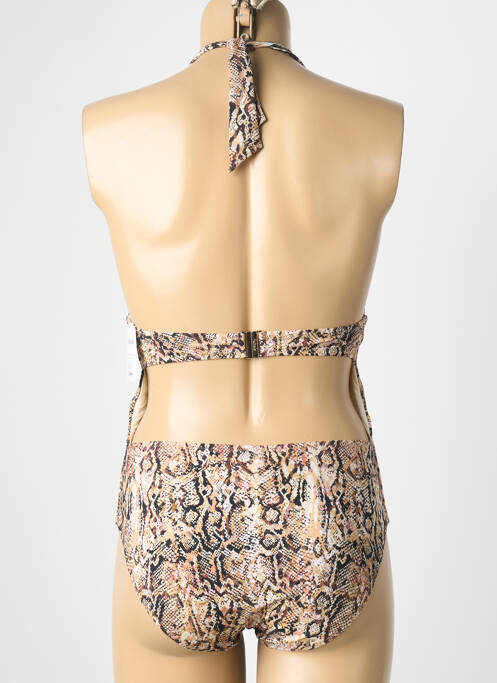 Costum de baie dintr-o singură piesă maro AUBADE femme