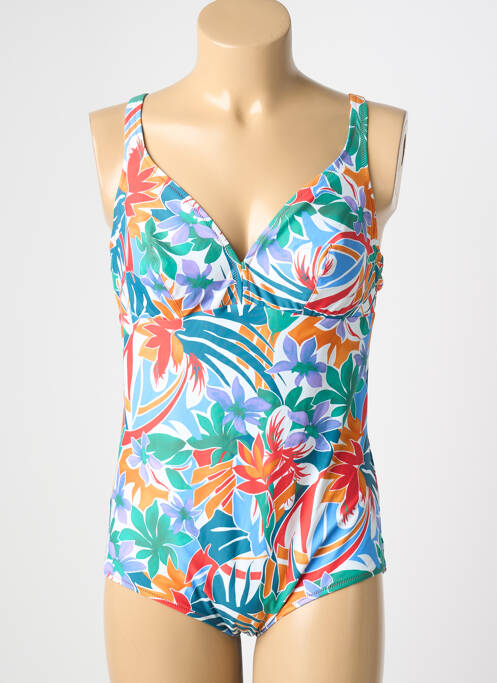 Costum de baie dintr-o singură piesă albastru ANTIGEL femme