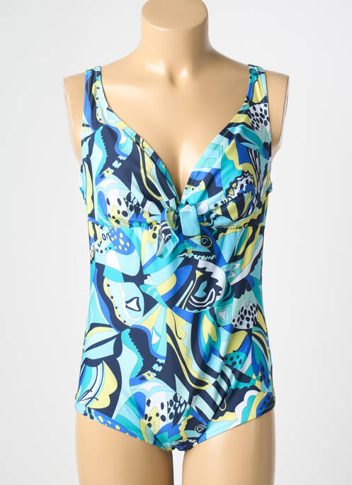 Costum de baie dintr-o singură piesă albastru ANTIGEL femme