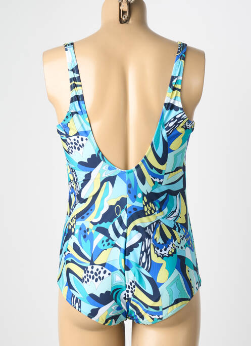 Costum de baie dintr-o singură piesă albastru ANTIGEL femme