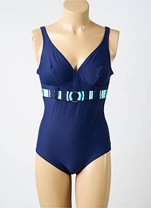 Costum de baie dintr-o singură piesă albastru ANTIGEL femeie